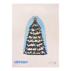 Le Point Studio Christmas Village Tree Needlepoint Canvas