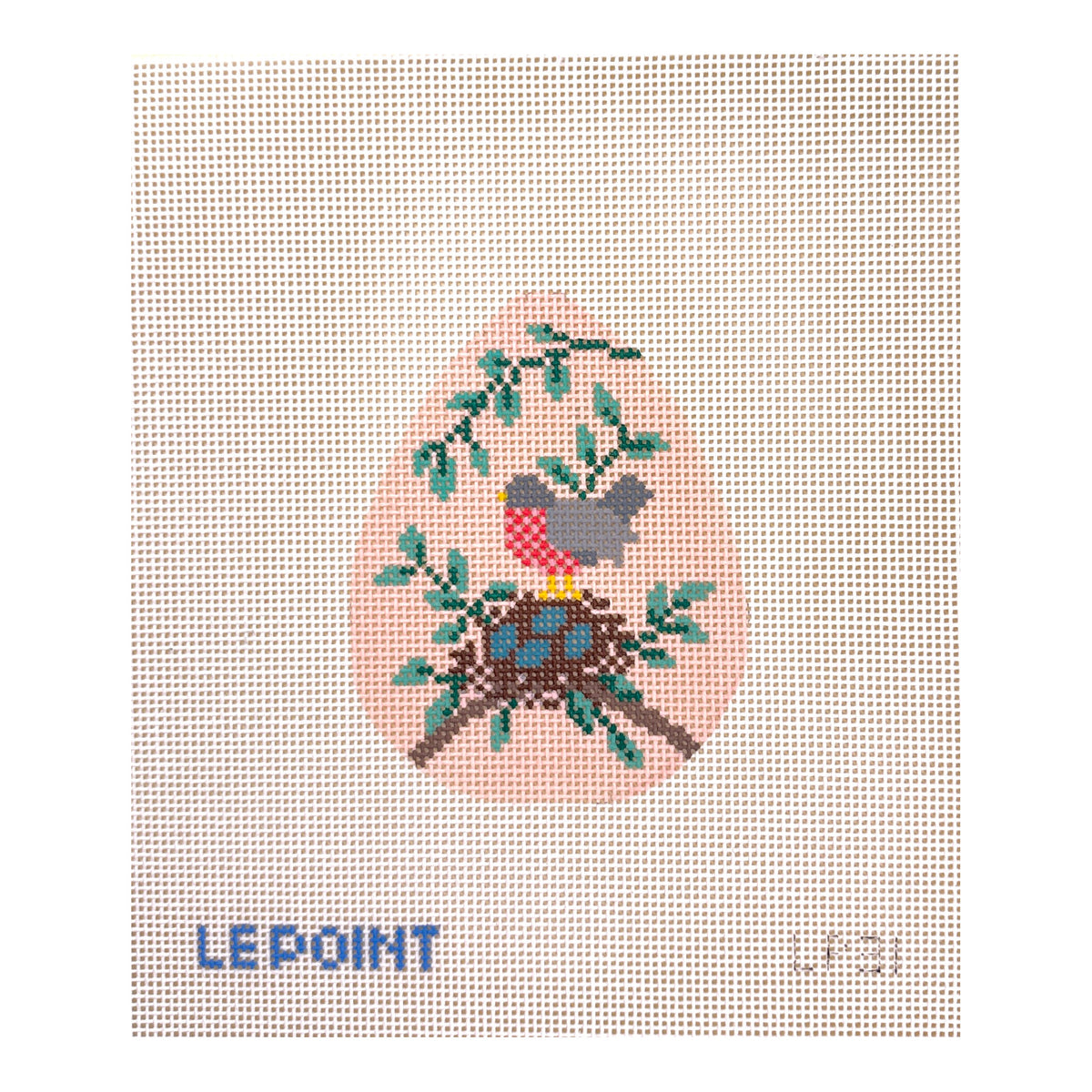 Le Point Studio Robin's Nest Egg Needlepoint Canvas