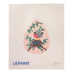 Le Point Studio Robin's Nest Egg Needlepoint Canvas