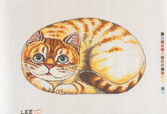 Lee's Needle Arts Cat Pillow Needlepoint Canvas