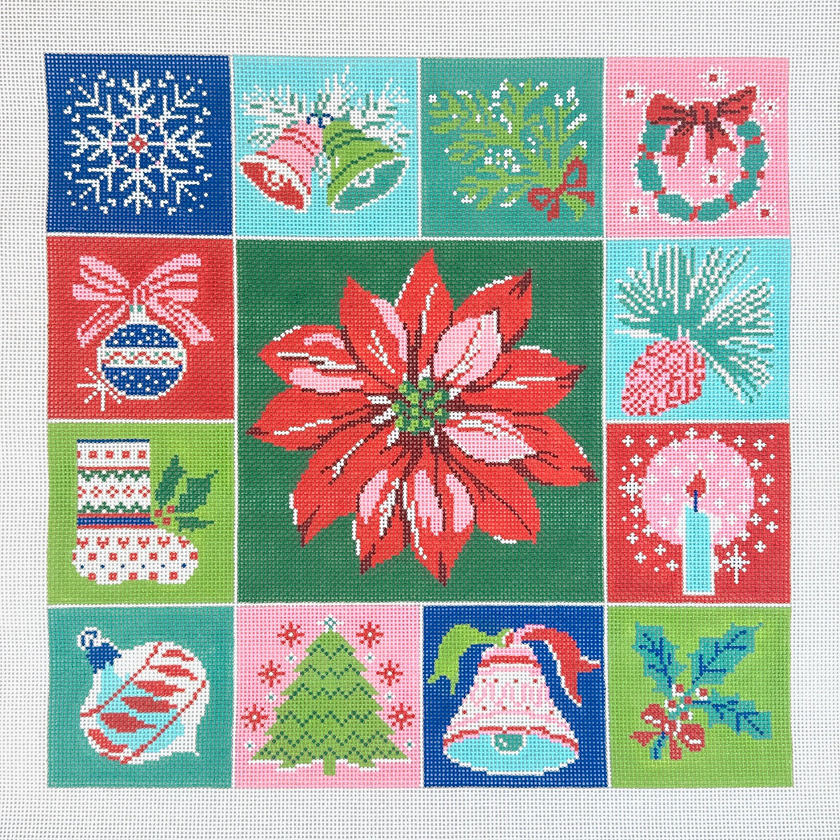 Lee's Needle Arts Holiday Pillow Needlepoint Canvas
