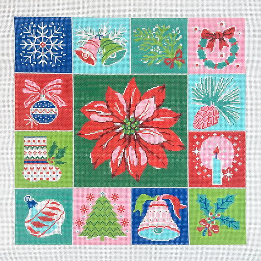 Lee's Needle Arts Holiday Pillow Needlepoint Canvas