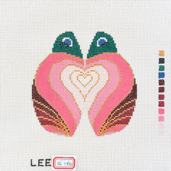 Lee's Needle Arts Pink Heart Petite Love Bug Needlepoint Canvas