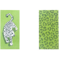 Needlepoint To Go Leopard Eyeglass Case - Green Needlepoint Canvas