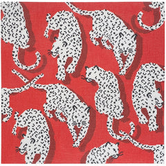 Needlepoint To Go Leopard Pillow - Red Needlepoint Canvas