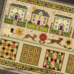 Creative Poppy Lesley Teare Designs Georgian Garden Sampler Cross Stitch Pattern