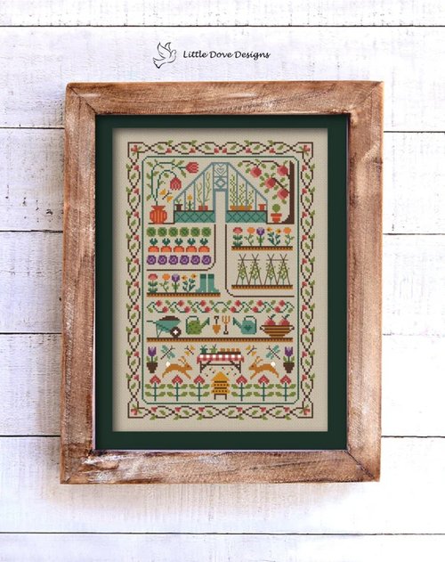 Little Love Designs The Kitchen Garden Cross Stitch Pattern
