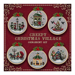 Lola Crow Creepy Christmas Village Cross Stitch Pattern