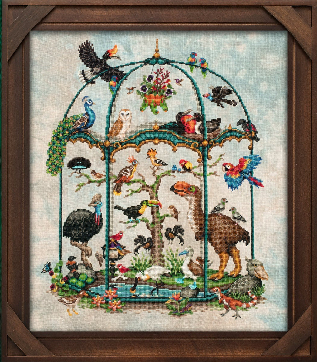 Lola Crow Extraordinary Birds Cross Stitch Pattern