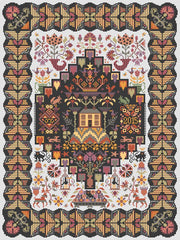 Long Dog Samplers House on the Hill Cross Stitch Pattern