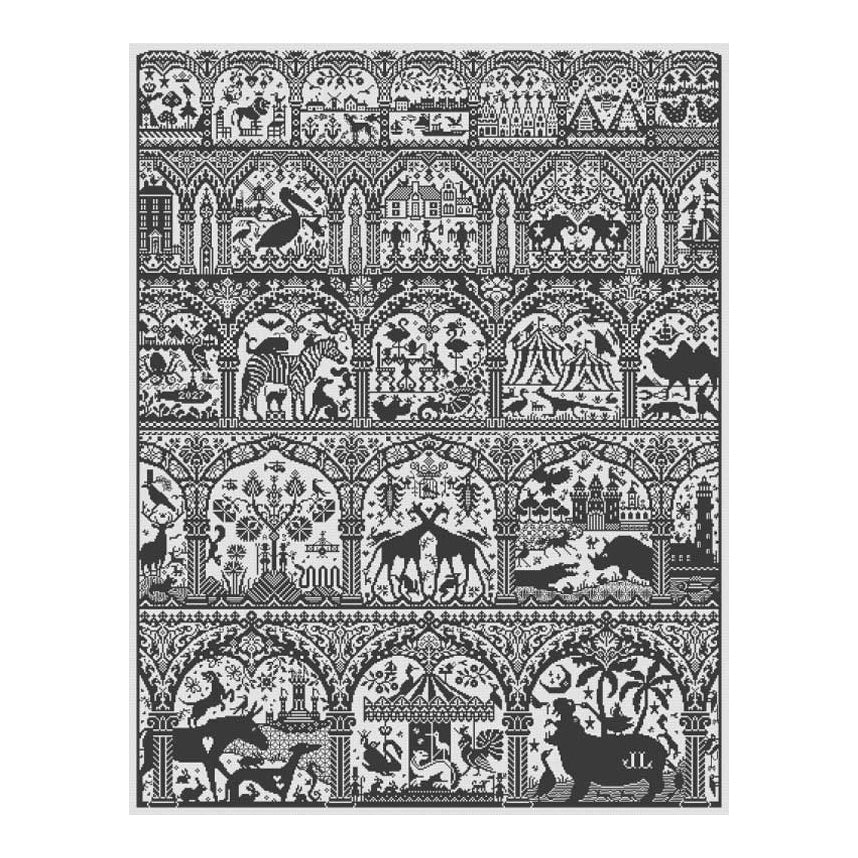 Long Dog Samplers SAGA Cross Stitch Pattern