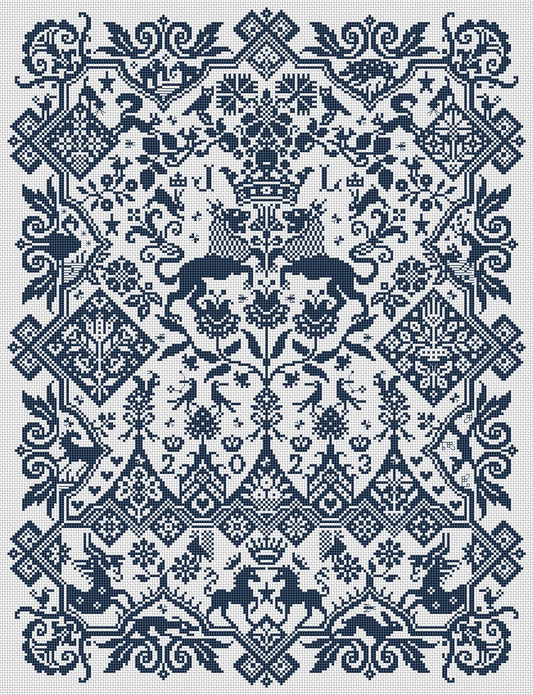 Long Dog Samplers Soliloquy in Stitch Cross Stitch Pattern