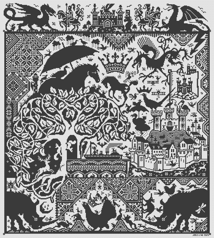 Long Dog Samplers The Mare's Nest Cross Stitch Pattern