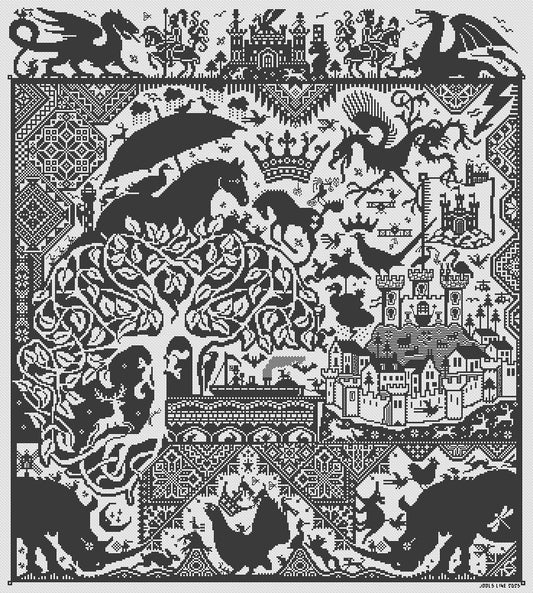 Long Dog Samplers The Mare's Nest Cross Stitch Pattern