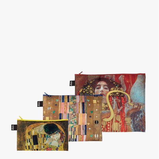LOQI Gustav Klimt Recycled Project Bags - Set of 3
