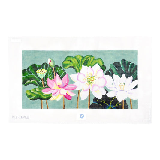 PLD Designs Lotus Garden Needlepoint Canvas