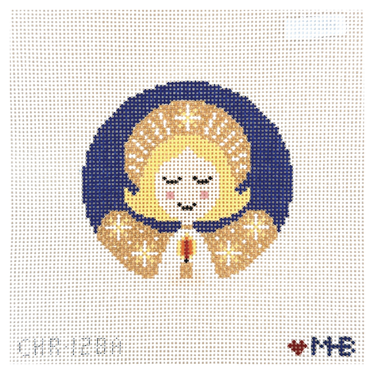 Love MHB Studio Blonde Angel Girl Needlepoint Canvas