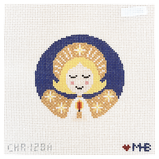 Love MHB Studio Blonde Angel Girl Needlepoint Canvas