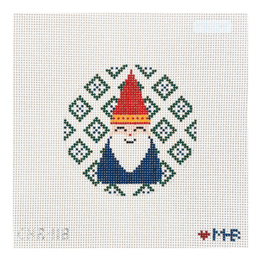 Love MHB Studio Fair Isle Gnome Needlepoint Canvas