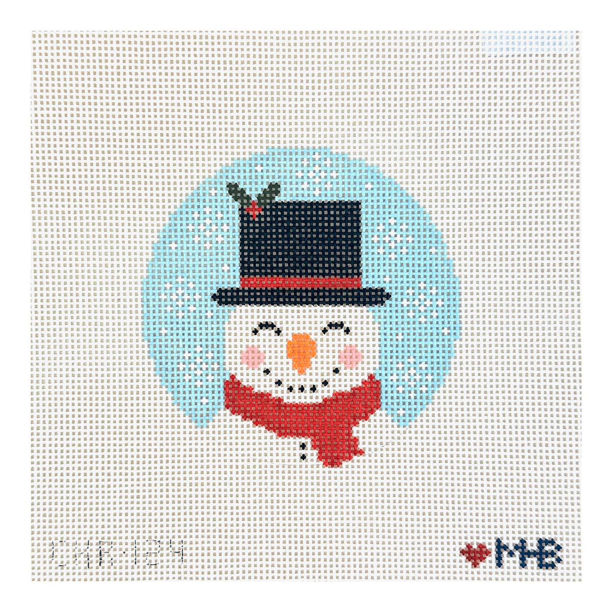 Love MHB Studio Frosty Round Needlepoint Canvas