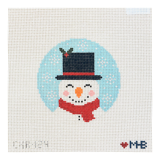 Love MHB Studio Frosty Round Needlepoint Canvas