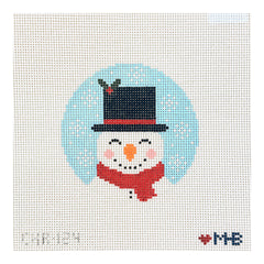 Love MHB Studio Frosty Round Needlepoint Canvas