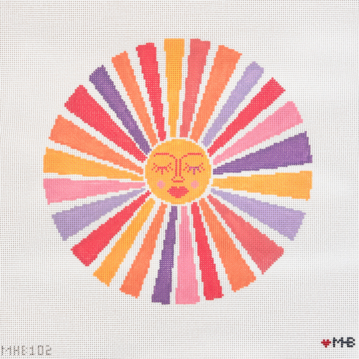 Love MHB Studio Groovy Sun Needlepoint Canvas