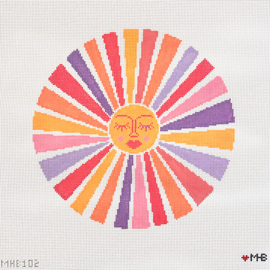 Love MHB Studio Groovy Sun Needlepoint Canvas