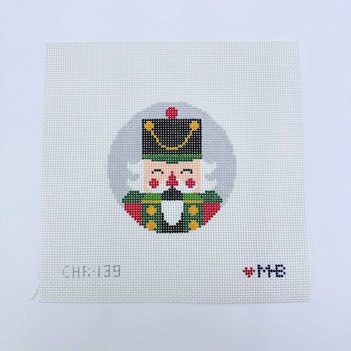 Love MHB Studio Nutcracker Ferdinand Round Needlepoint Canvas