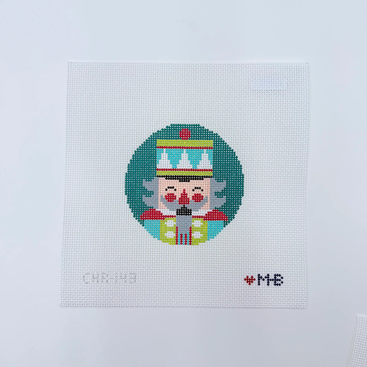 Love MHB Studio Nutcracker Iggy Round Needlepoint Canvas