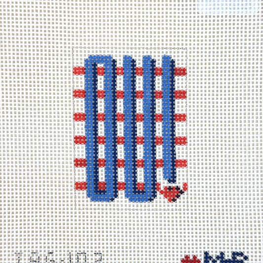 Love MHB Studio Oui! Bag Tag Needlepoint Canvas