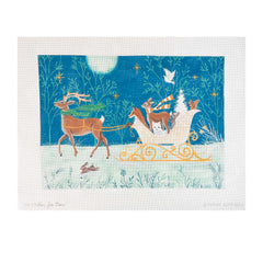 Love You More Sarah Summers Sleighride Needlepoint Canvas