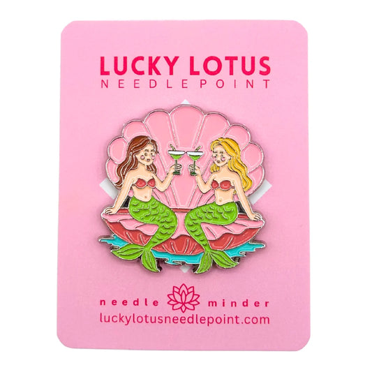 Lucky Lotus Needlepoint California Mermaids Needle Minder
