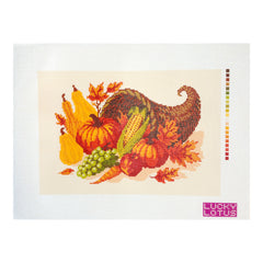 Lucky Lotus Needlepoint  Cornucopia Needlepoint Canvas