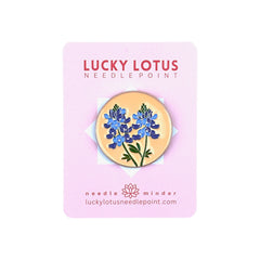 Lucky Lotus Needlepoint Texas Bluebonnet Needle Minder