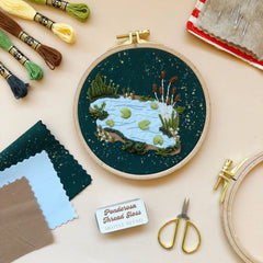 M Creative J 3D Lily Pad Pond Embroidery Kit