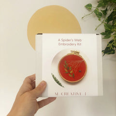 M Creative J A Spider's Web Embroidery Kit