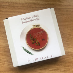 M Creative J A Spider's Web Embroidery Kit