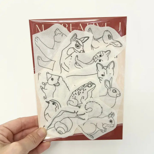 M Creative J Forest Critters Embroidery Patterns Stick and Stitch Animal Designs
