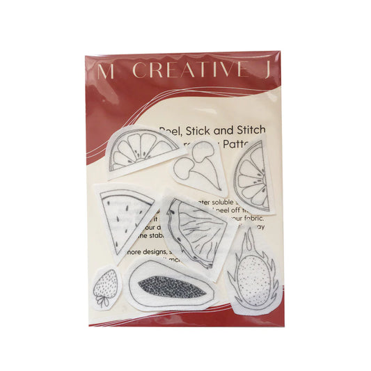 M Creative J Fruit Peel Stick and Stitch Embroidery Patterns