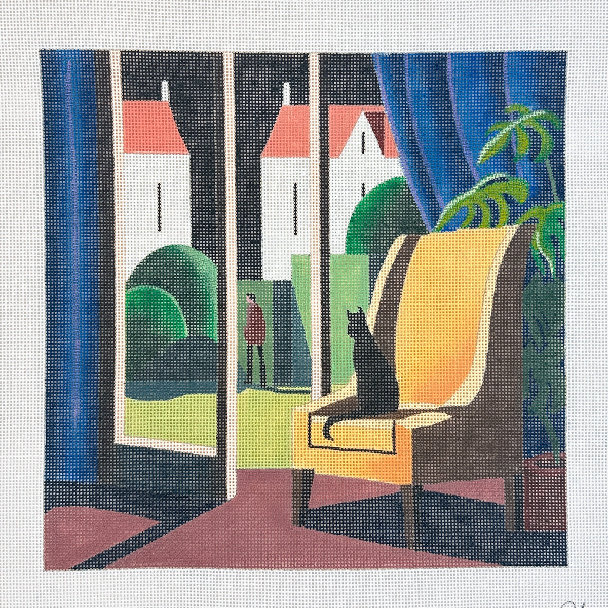Maggie Co Andy Wooldridge Night Watch Needlepoint Canvas