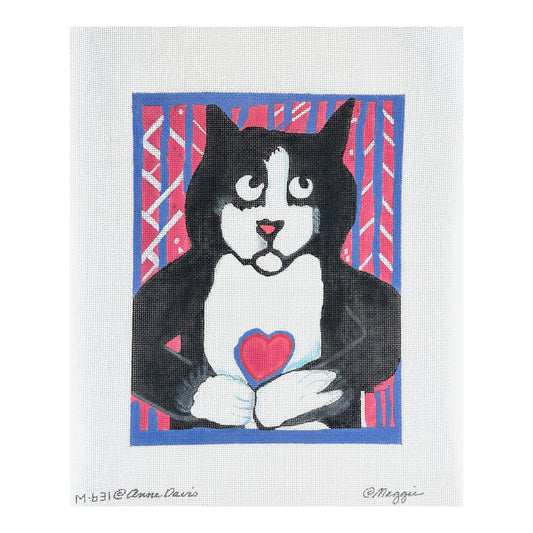 Maggie Co Anne Davis Heart and Paw Needlepoint Canvas