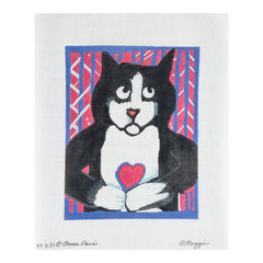 Maggie Co Anne Davis Heart and Paw Needlepoint Canvas