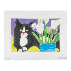 Maggie Co Anne Davis Pondering Needlepoint Canvas
