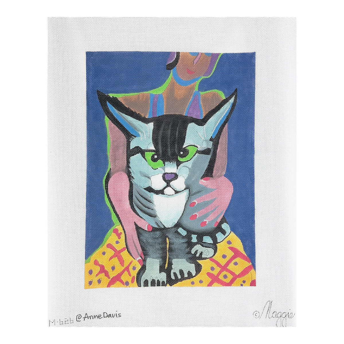Maggie Co Anne Davis Willie and Janice Needlepoint Canvas