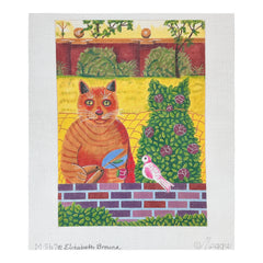Maggie Co Elizabeth Brownd Hedge Cat Needlepoint Canvas