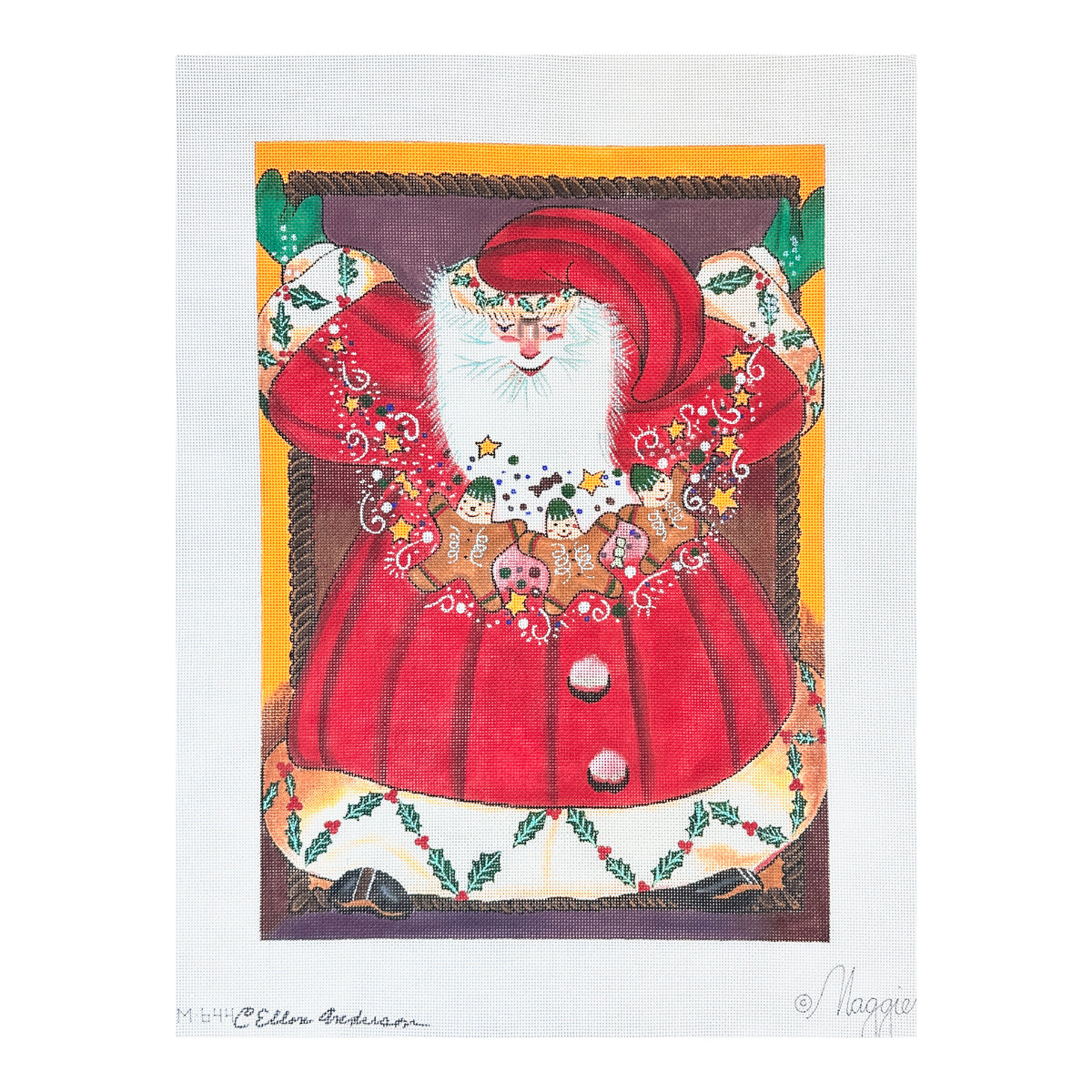 Maggie Co Ellen Anderson Gingered with Love Needlepoint Canvas
