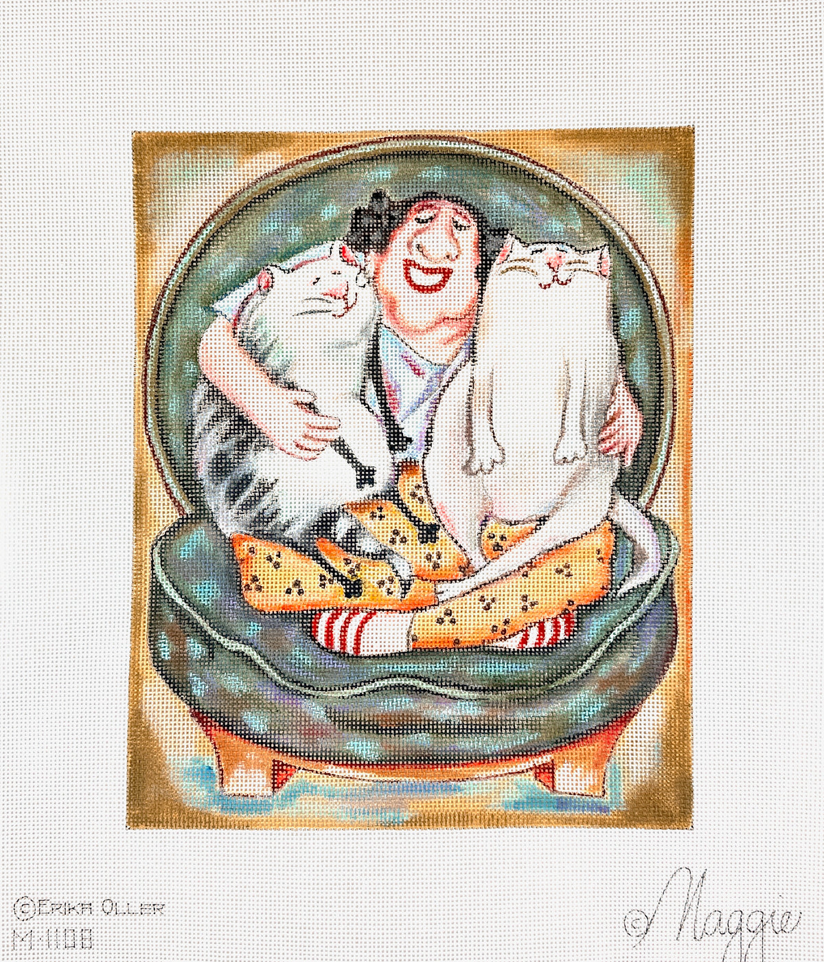 Maggie Co Erika Oller Circle of Friends Needlepoint Canvas