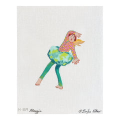 Maggie Co Erika Oller My Lady Greenpants Needlepoint Canvas