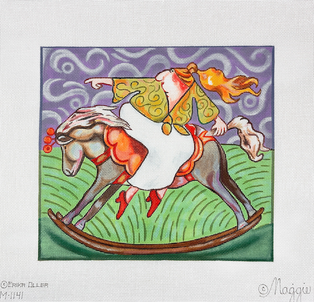 Maggie Co Erika Oller Rocking Needlepoint Canvas